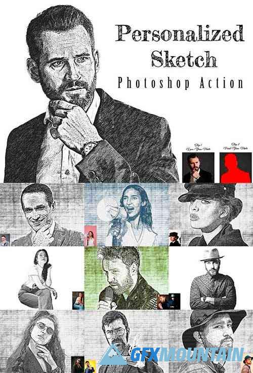 Personalized Sketch Photoshop Action