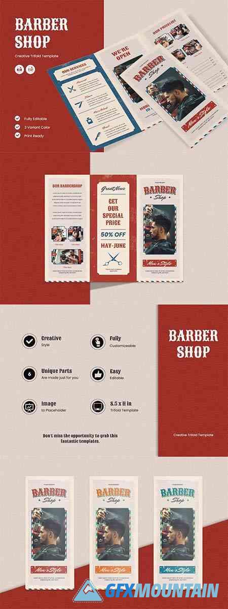 Barbershop Brochure Template