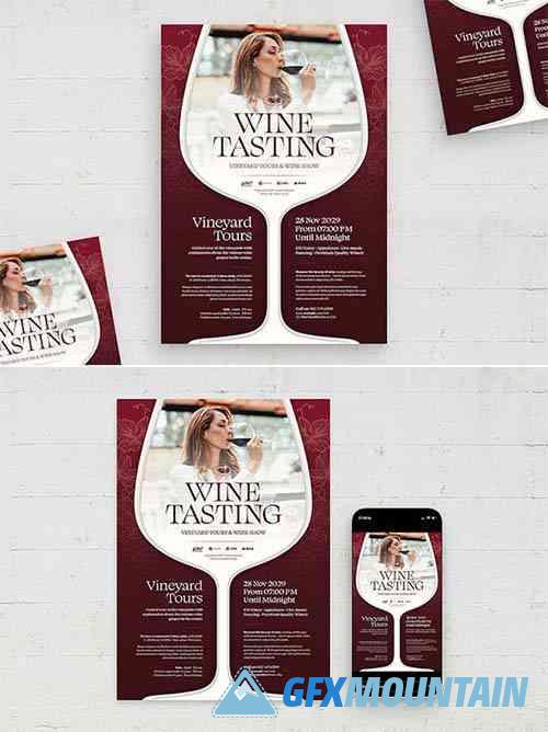 Wine Tasting Flyer Template