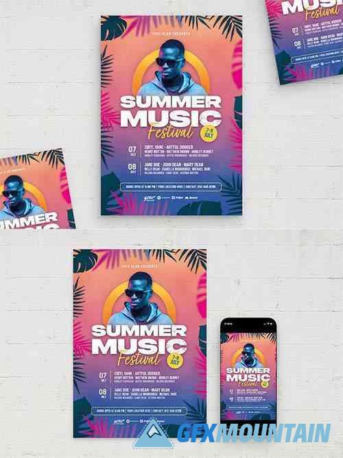 Summer Music Festival Poster Template