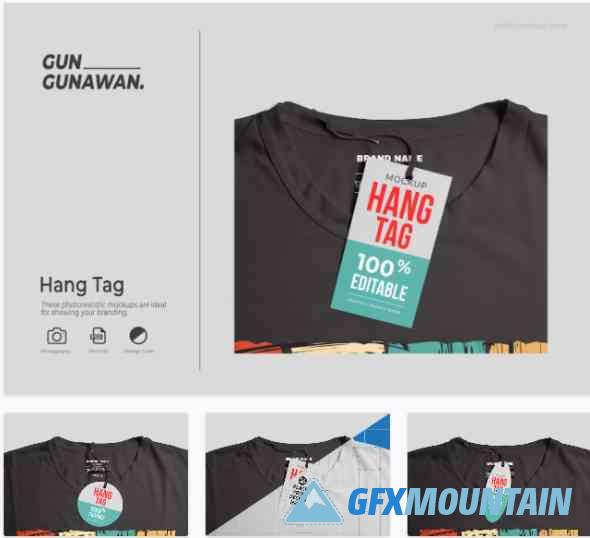 T-Shirt Hang Tag Mockup