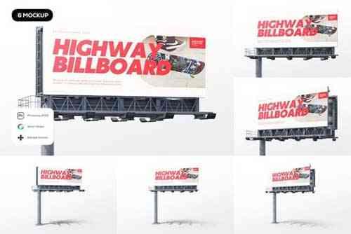 Highway Billboard Mockup
