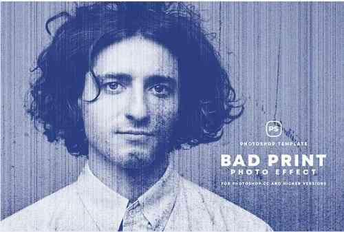 Bad Print Photo Effect