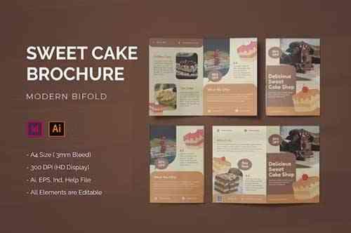 Sweet Cake - Bifold Brochure