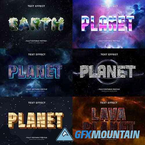 Planet text effect