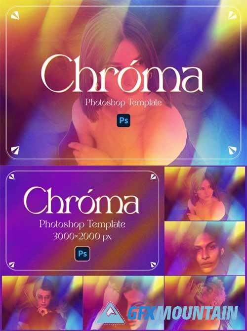 Chromatic Effect Photoshop Template