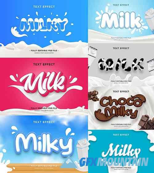 Milk text effect