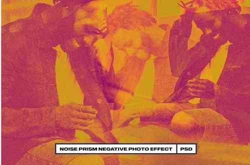 Noise Prism Negative Photo Effect