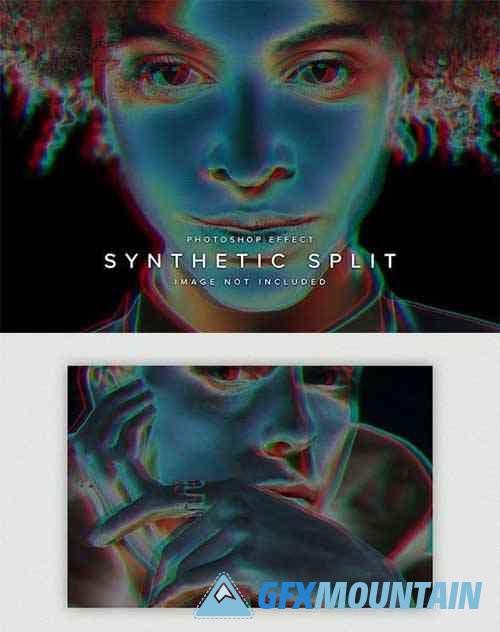 Synthetic Split PSD Photo Effect