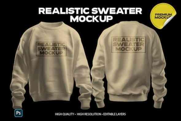 Realistic Sweater Mockup