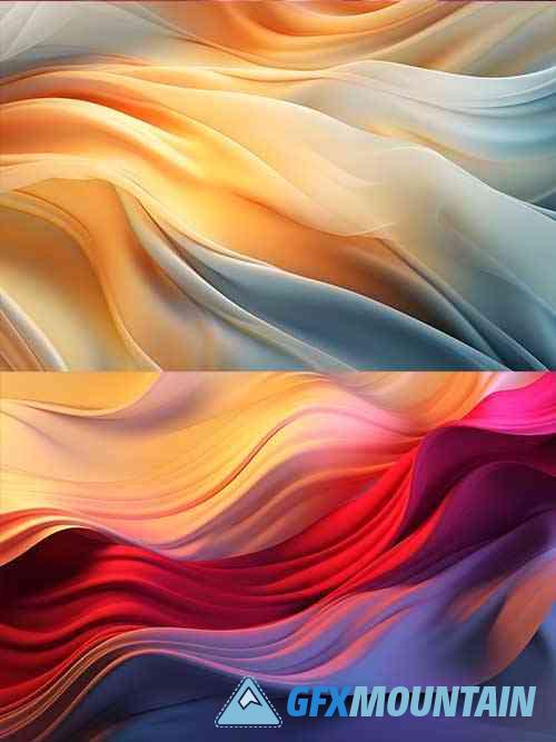 Beautiful Elegant Background with Wave Silk