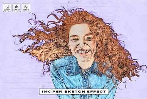 Ink Pen Sketch Effect
