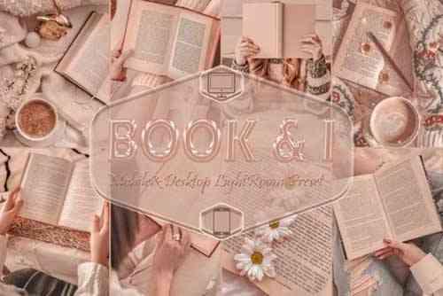 10 Book & I Mobile & Desktop Lightroom Presets, Bookstagram