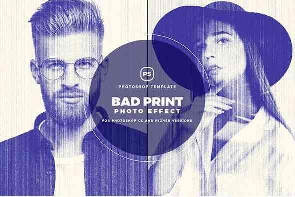 Bad Print Photo Effect