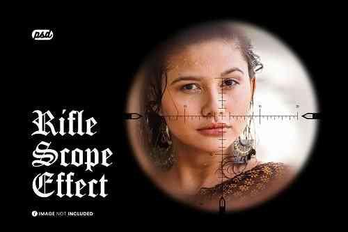 Rifle Scope Photo Effect