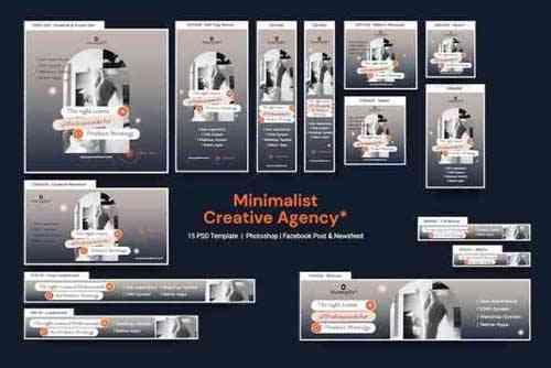 Minimalist Creative Agency Banners Ad