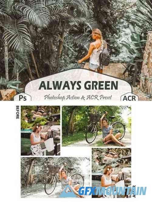 10 Always Green Photoshop Actions And ACR Presets, Bright
