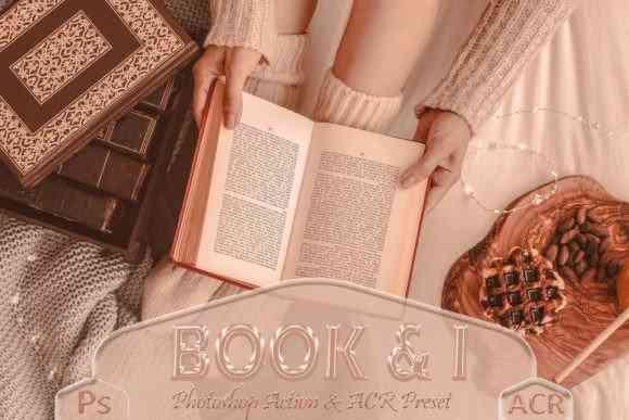 10 Book & I Photoshop Actions And ACR Presets, Bookstagram
