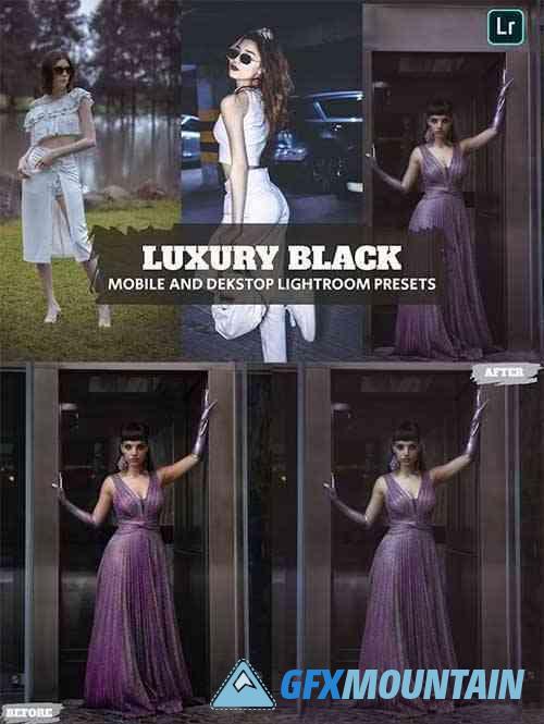 Luxury Black Lightroom Presets Dekstop and Mobile
