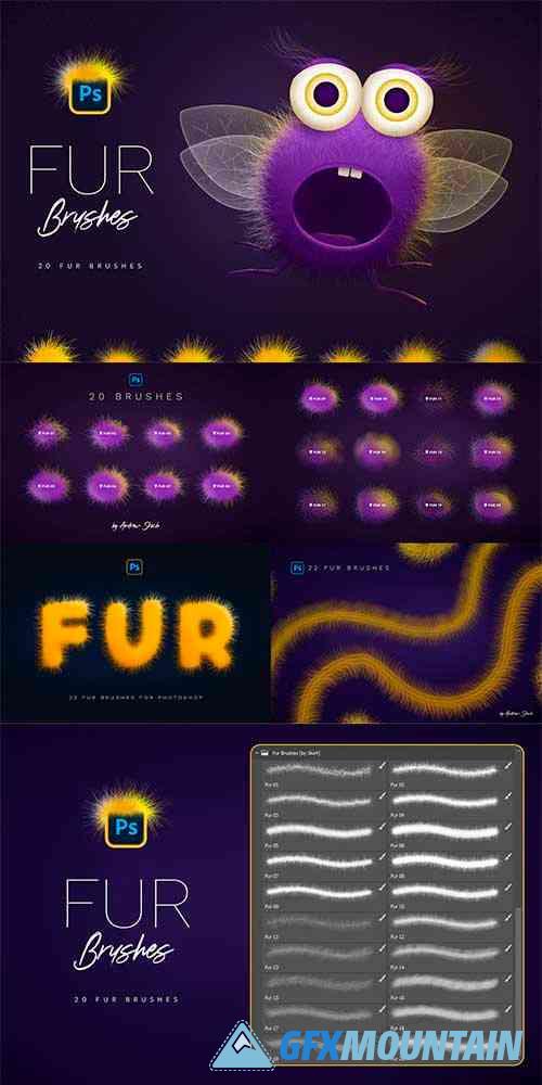 Fur Photoshop Brushes