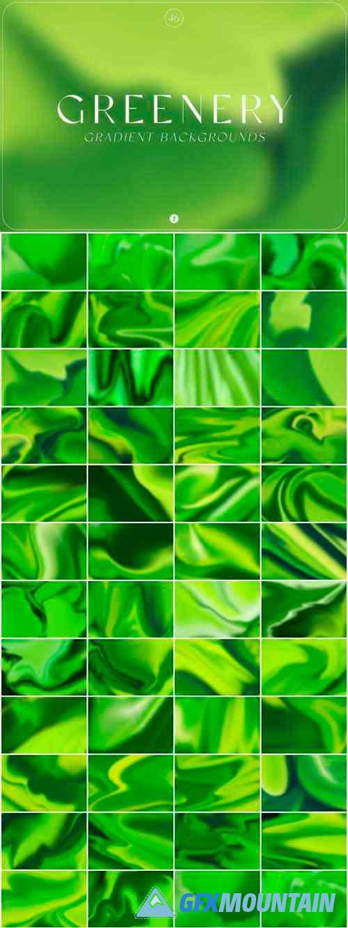 Greenery Gradient Backgrounds