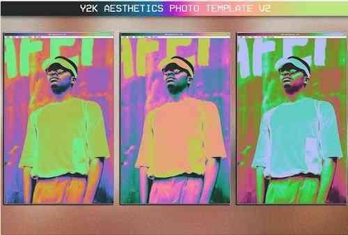 Y2K Aesthetics Photo Template