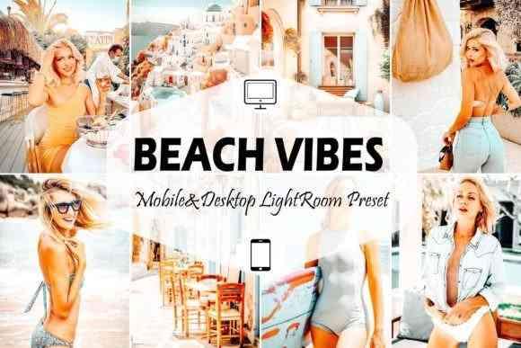 10 Beach Vibes Mobile & Desktop Lightroom Presets, Orange