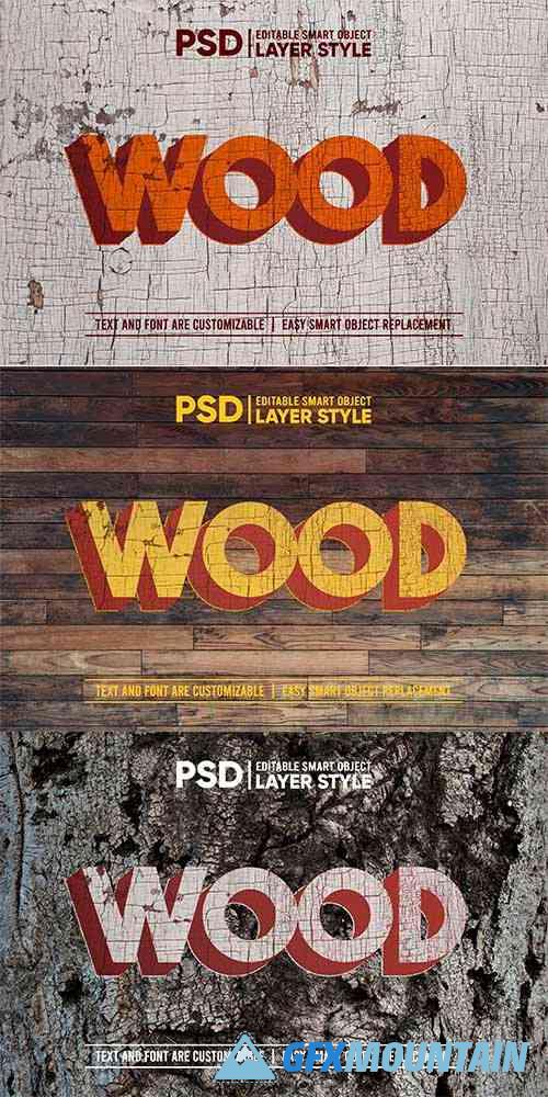 Wood Text Effect