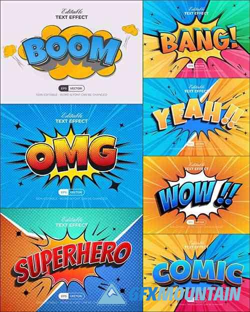 Comic Editable Text Effects