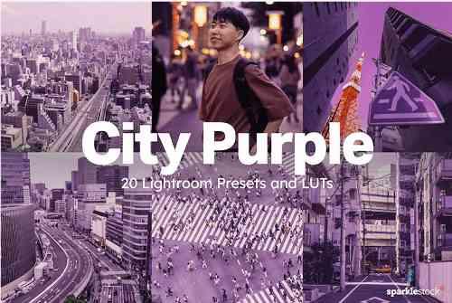 20 City Purple Lightroom Presets