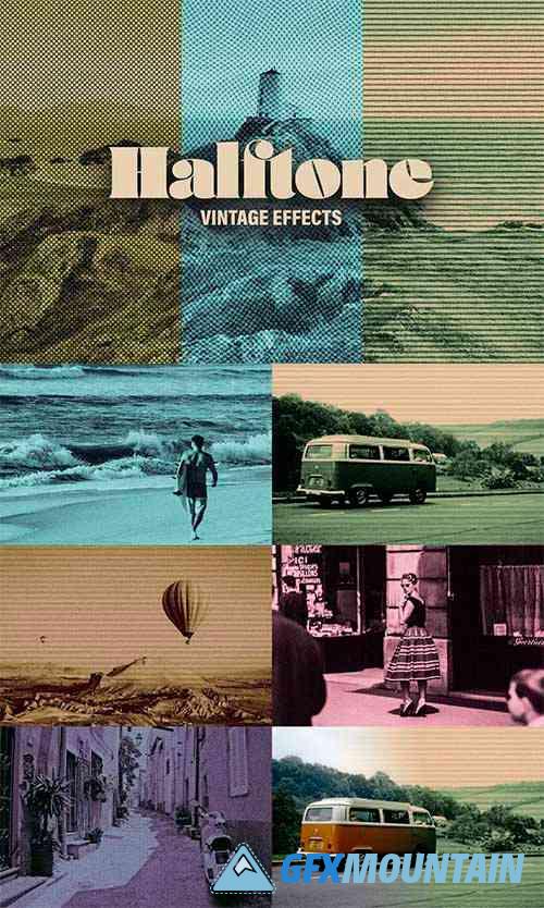 Halftone Vintage Effects