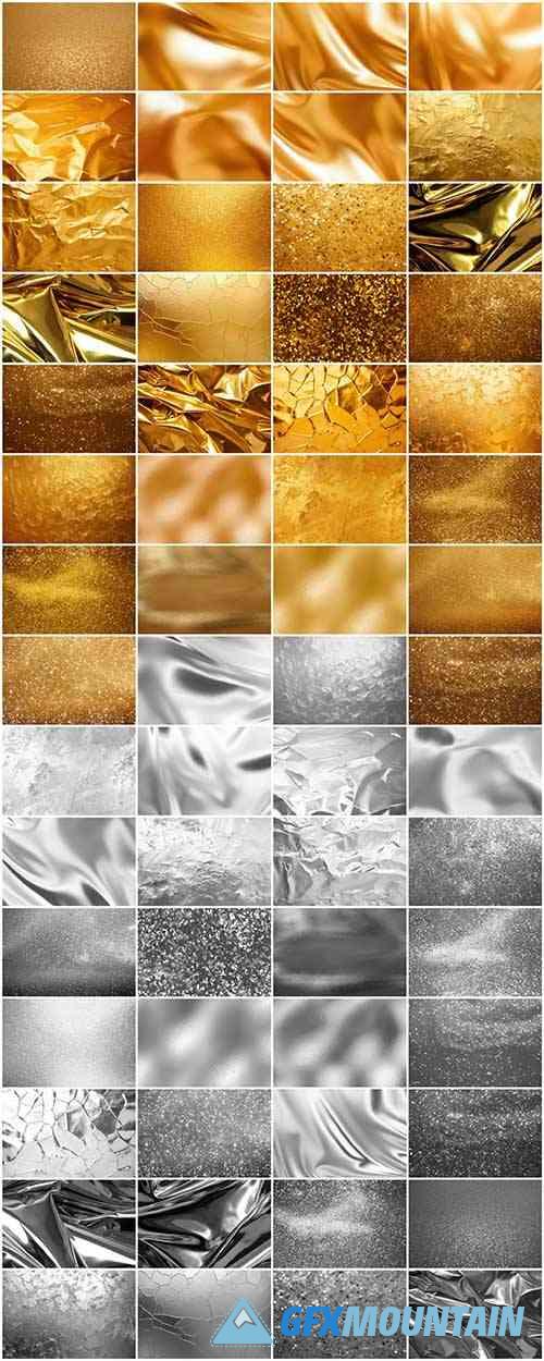 Gold&Silver Foil Glitter Textures