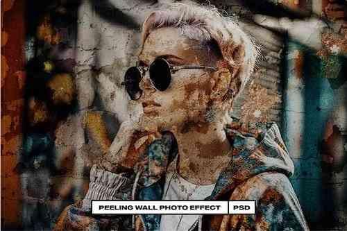 Peeling Wall Photo Effect