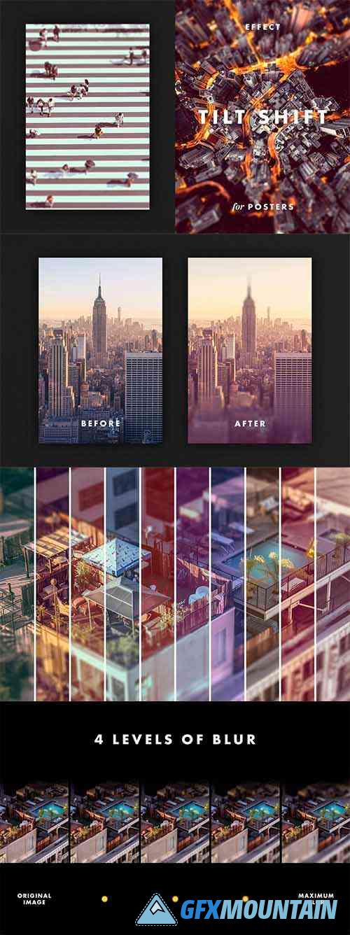 Tilt Shift Effect for Posters