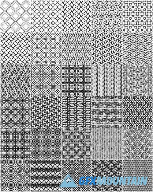 Black And White Geometric Patterns Bundle