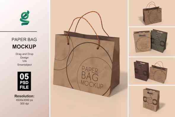 Paper Bag Mockup