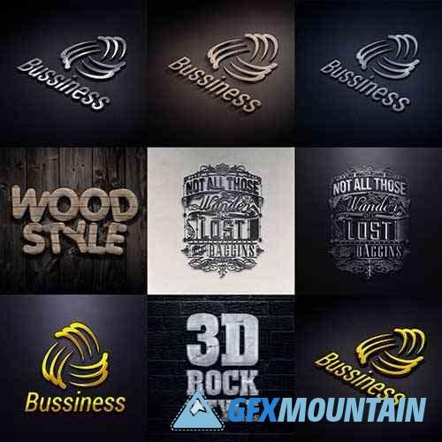 Photorealistic 3D Logo Mockups