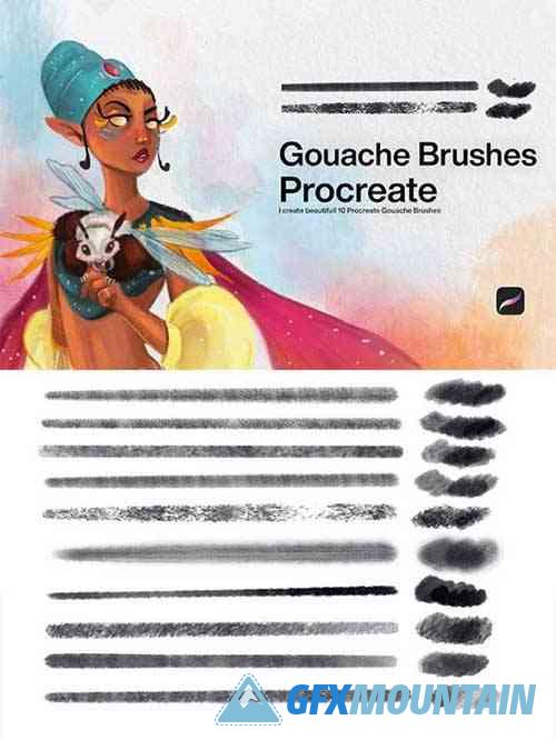 Gouache Brushes Procreate