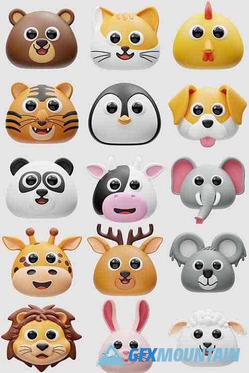 Cute Animal 3D Icon