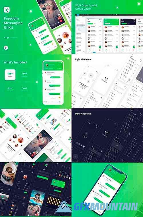 Freedom Messaging App UI Kit