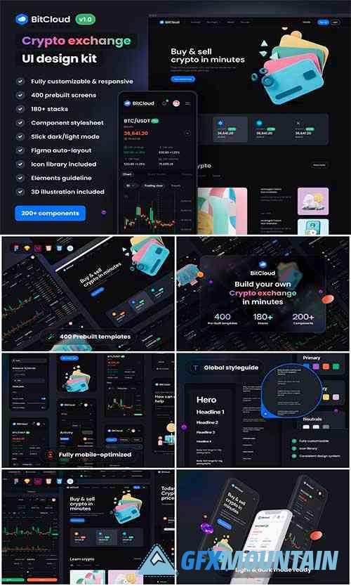 BitCloud - Crypto Exchange UI Kit