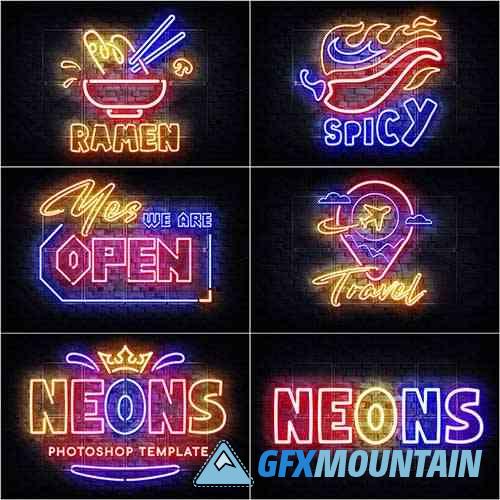 Neon Outline Photoshop Effect