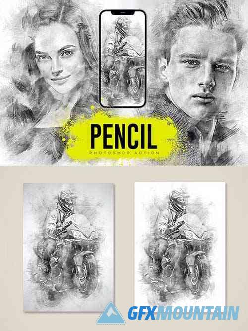 Pencil Photoshop Action