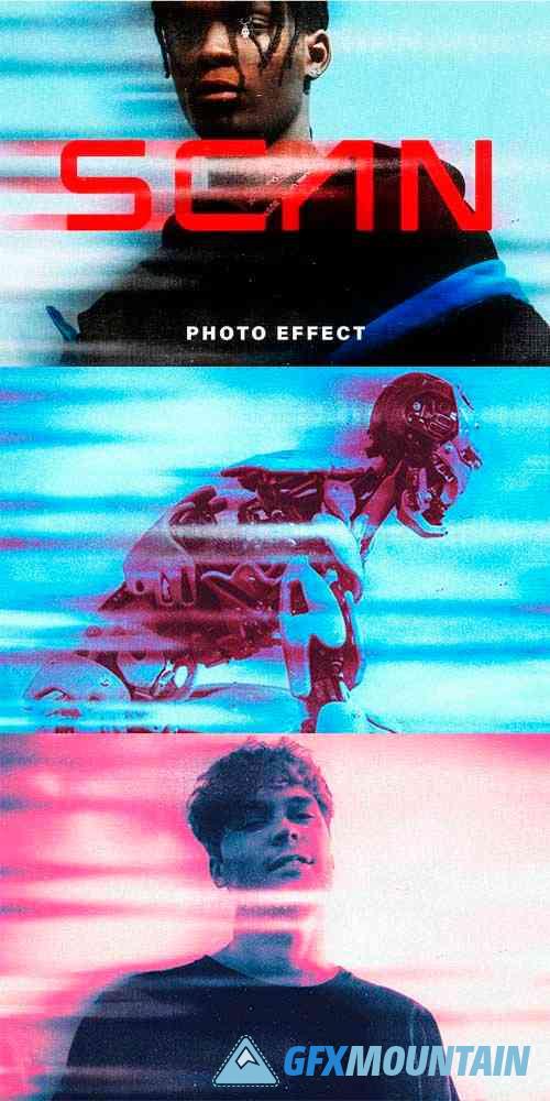 Retro Scan Photo Effect