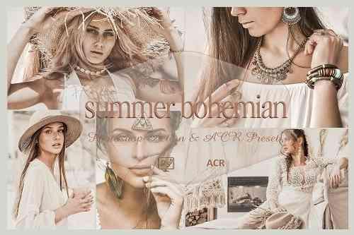 10 Summer Bohemian Photoshop Actions And ACR Presets, Creamy