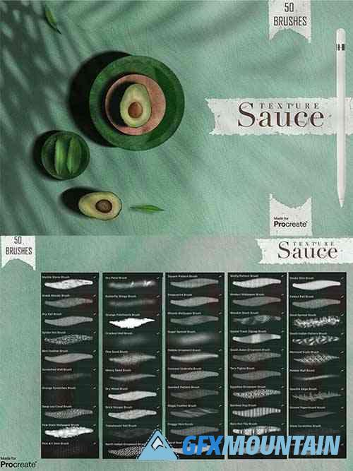 Texture Sause Procreate brush kit