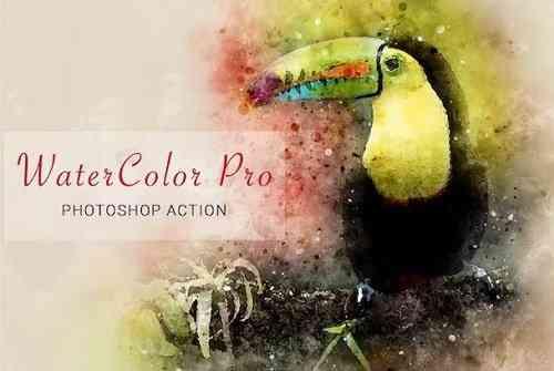 Watercolor Pro Photoshop Action