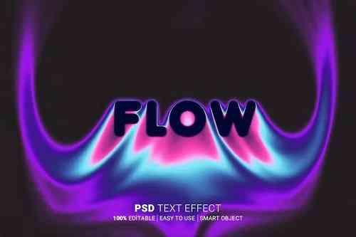 Flow Editable Text Effect