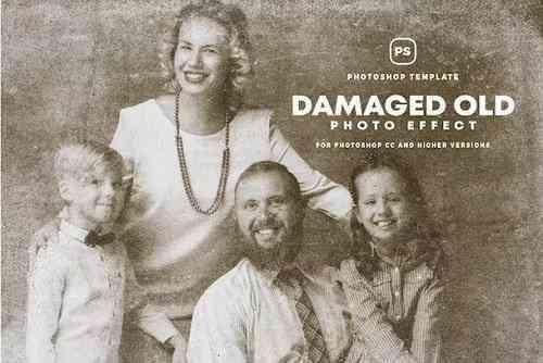 Damaged Old Photo Effects
