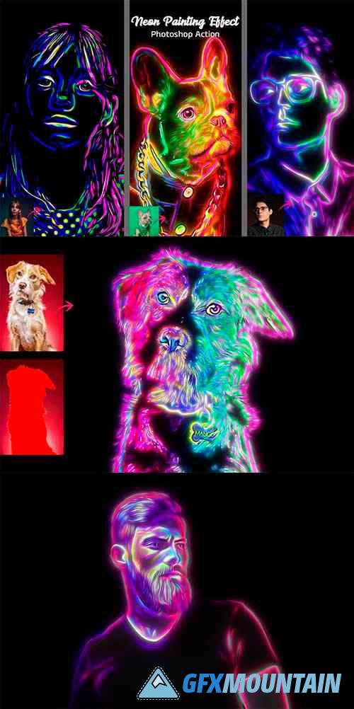 Neon Painting Effect